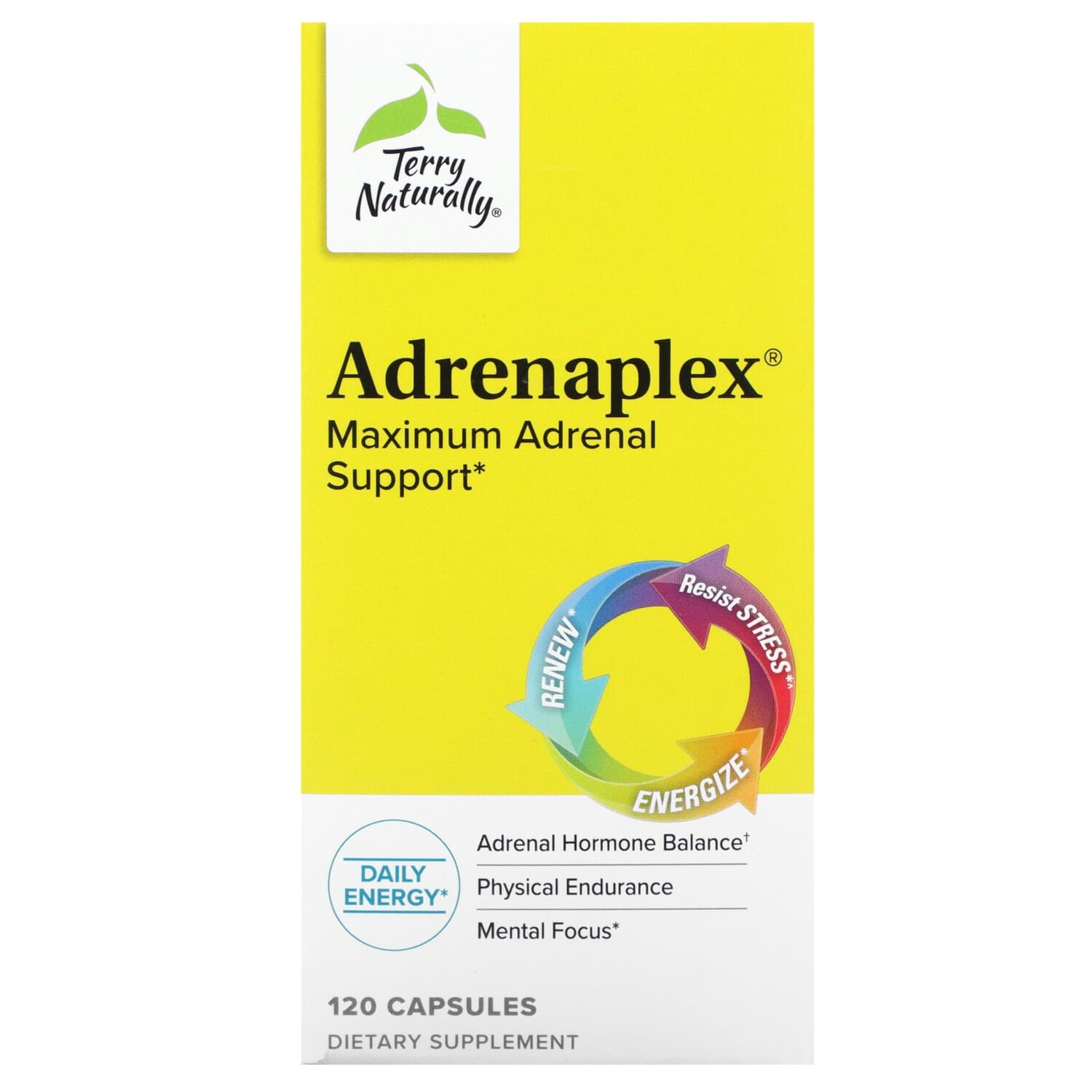 

Adrenaplex, максимальная поддержка надпочечников, 120 капсул, Terry Naturally