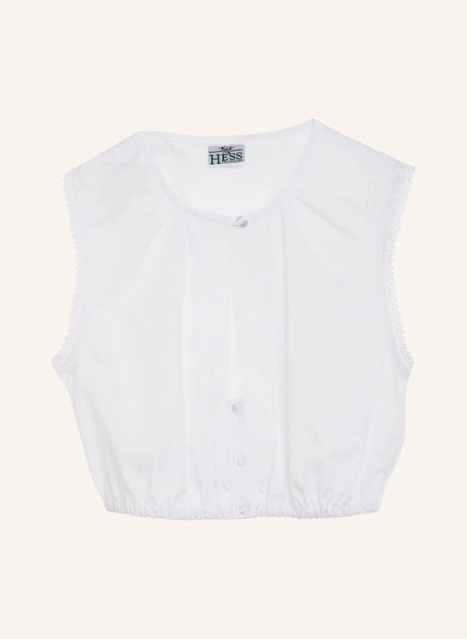 Блузка «дирндль» с кружевной вставкой Berwin & Wolff, белый