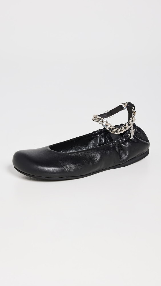 

Балетки JW Anderson Charm Ballerina, черный
