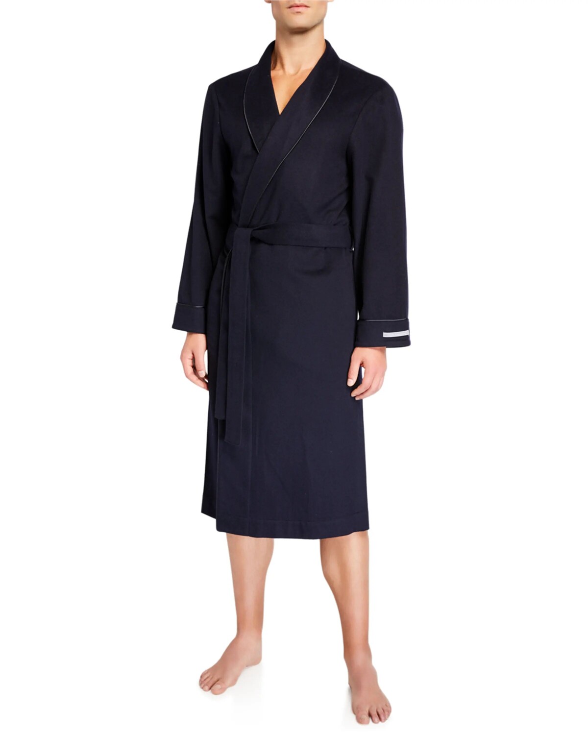 

Роскошный длинный халат из кашемира Neiman Marcus, цвет Navy