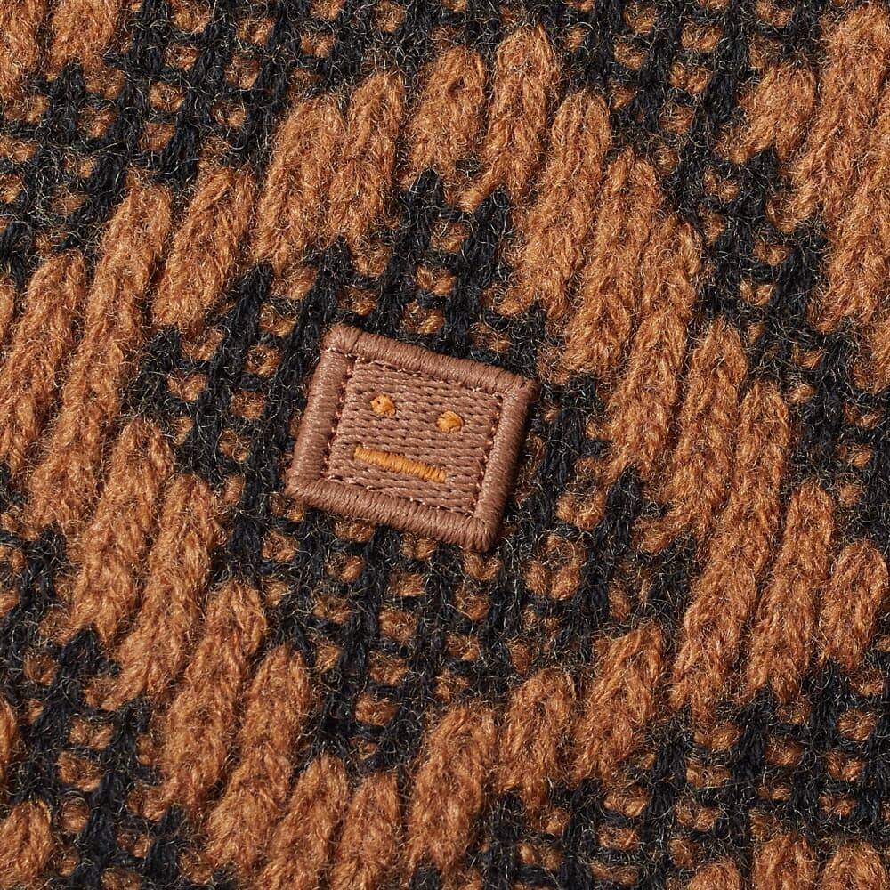 

Шапка-бини Acne Studios Konny Tile Face, черный