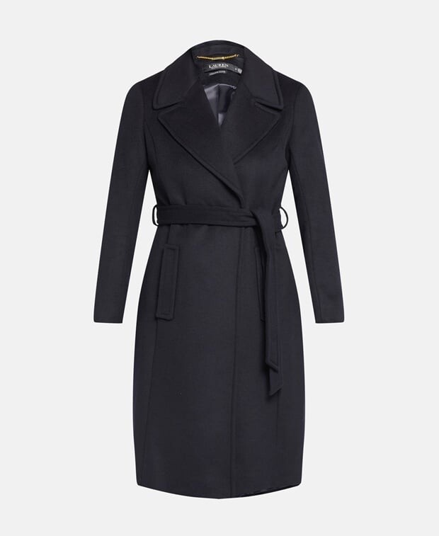 

Шерстяное пальто Lauren Ralph Lauren, темно-синий