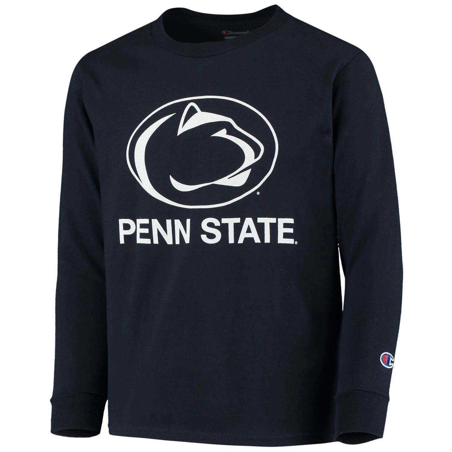 

Темно-синяя футболка Youth Champion Penn State Nittany Lions Lockup с длинными рукавами Champion, Синий