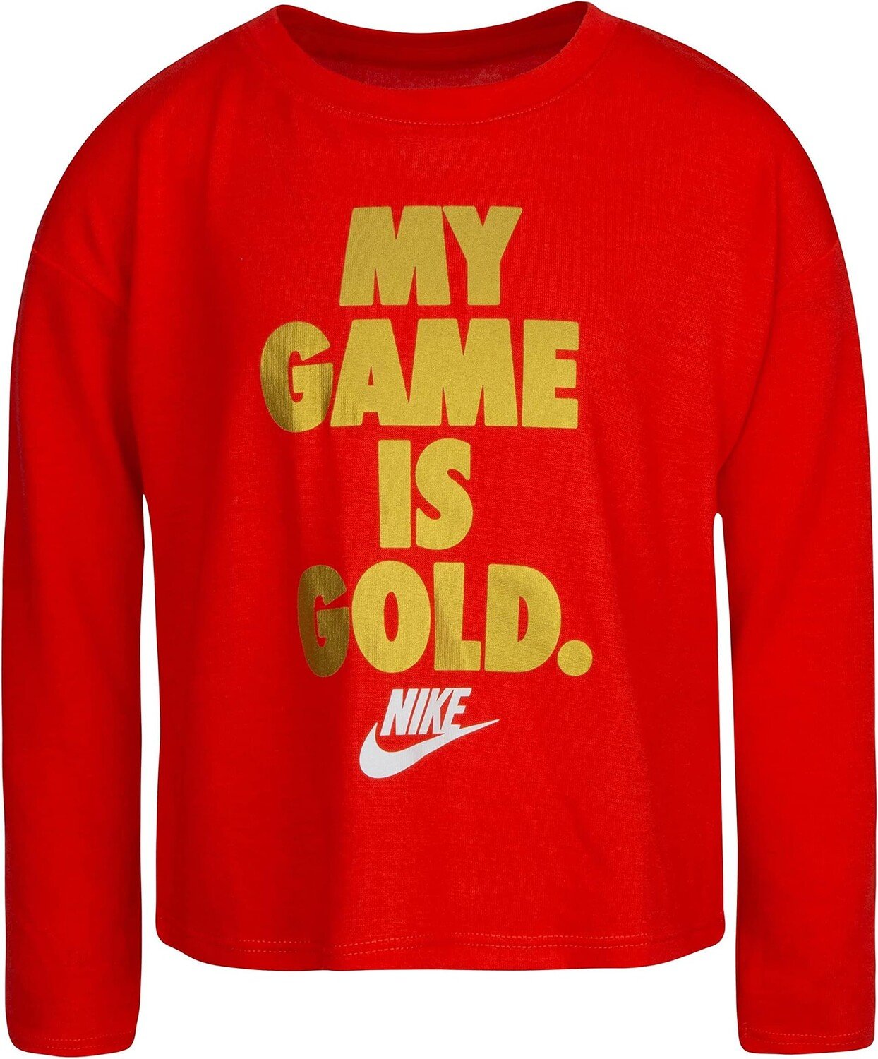 

Футболка Nike My Game Is Gold Long Sleeve Tee, цвет Bright Red