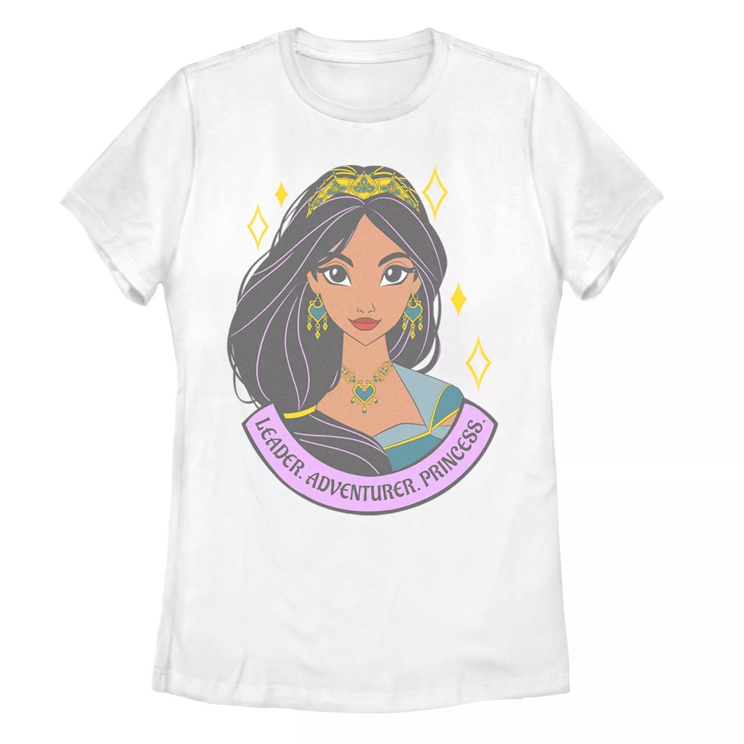 

Футболка Junior's Disney's Aladdin Jasmine с цветным портретом Licensed Character