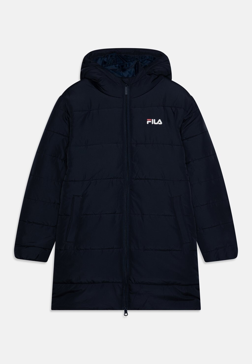 

Зимнее пальто Bergkamen Teen Girls Long Puff Fila, цвет black iris