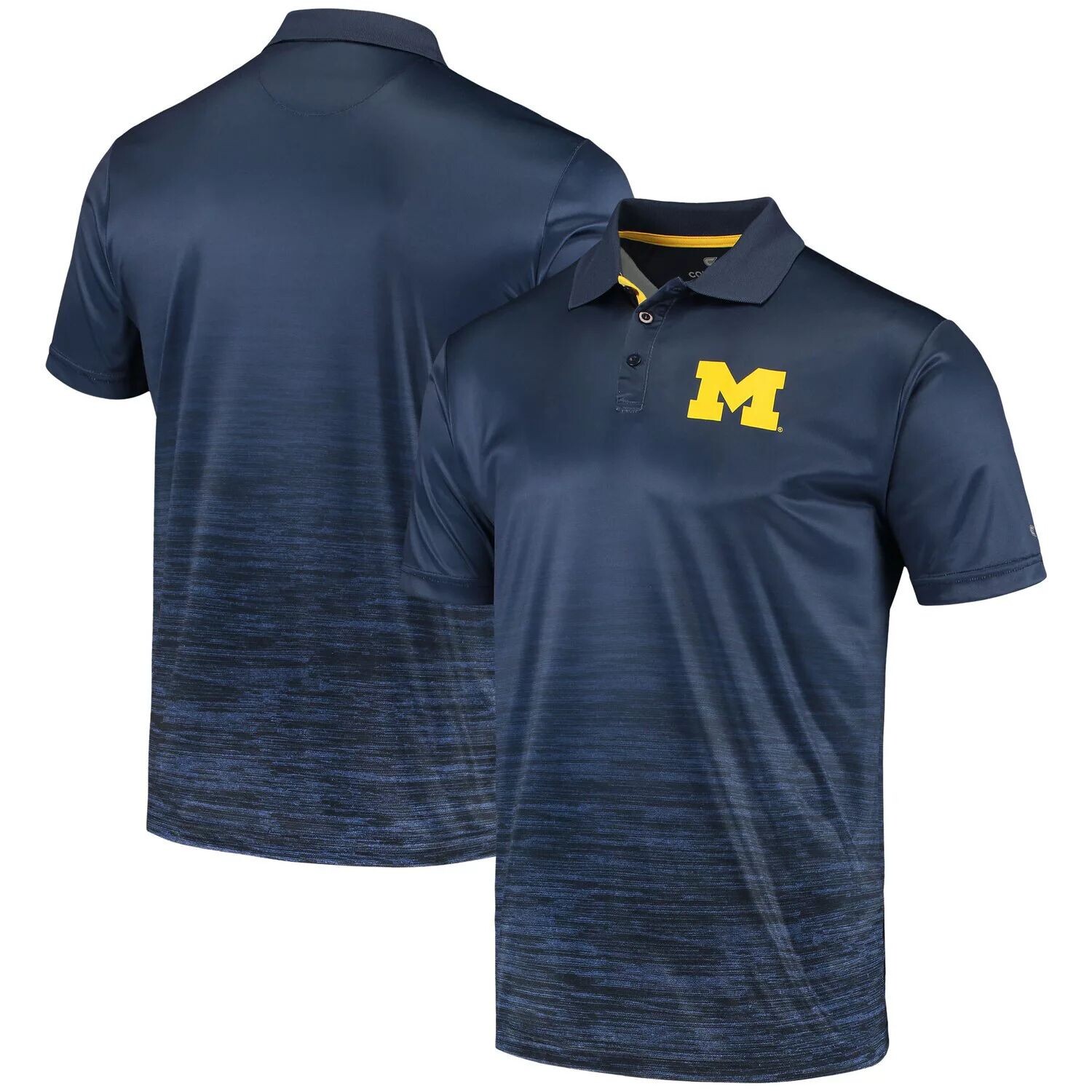 

Мужская темно-синяя рубашка-поло Michigan Wolverines Marshall Colosseum, Синий