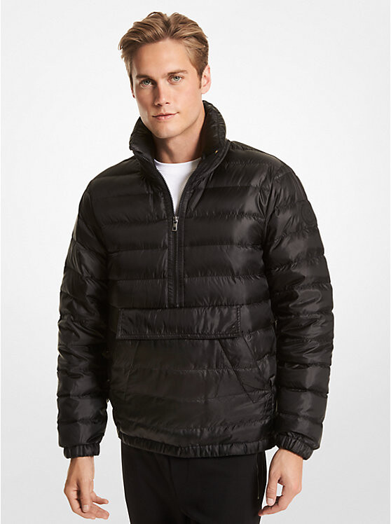 

Складная стеганая куртка Stirling Ciré Popover Michael Kors Mens, черный