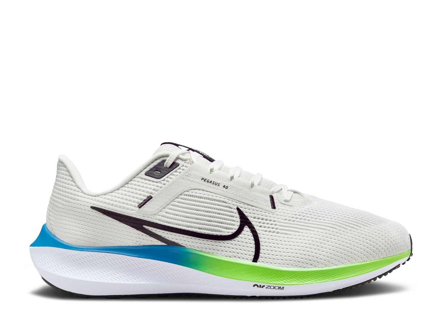 

Кроссовки Nike Air Zoom Pegasus 40 Extra Wide 'Platinum Tint Green Strike', белый