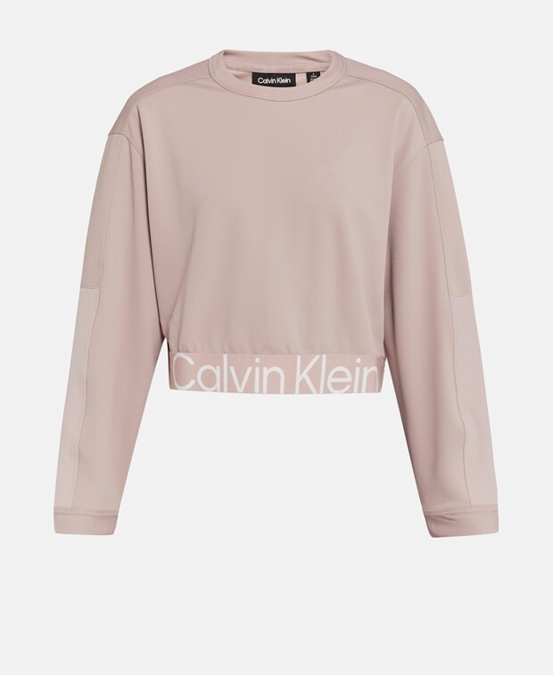 

Укороченная толстовка Calvin Klein, лиловый