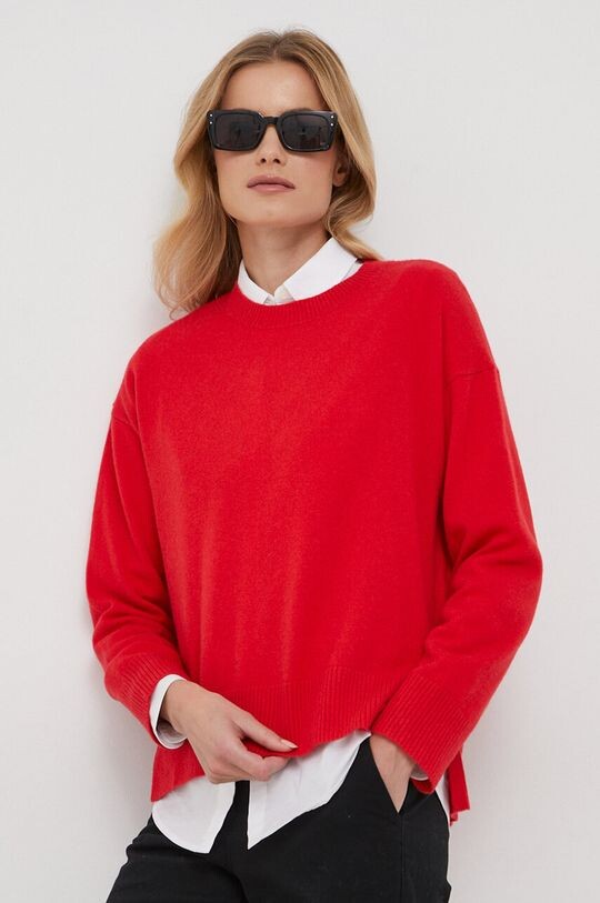 

Кашемировый свитер United Colors of Benetton, красный