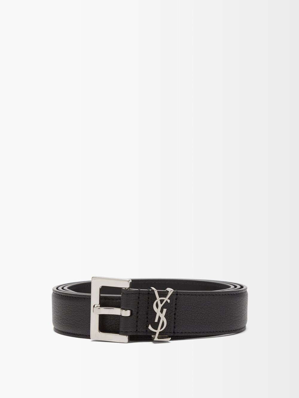 

Кожаный ремень пончо люкс Saint Laurent, черный