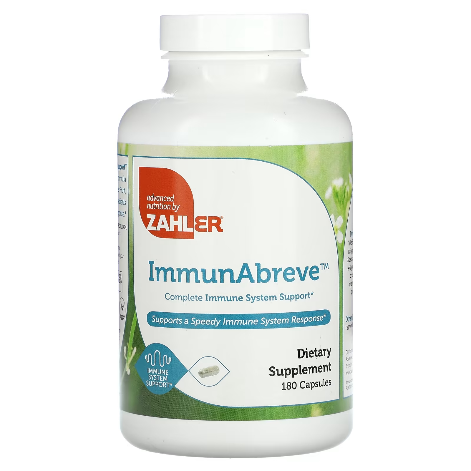 Пищевая добавка Zahler ImmunAbreve полная поддержка иммунной системы, 180 капсул поддержка иммунной системы детей zahler виноград 60 жевательных таблеток
