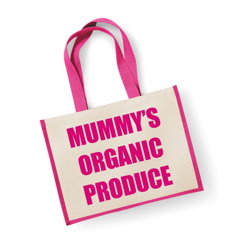 Большая розовая джутовая сумка Mummy's Organic Produce 60 SECOND MAKEOVER, розовый