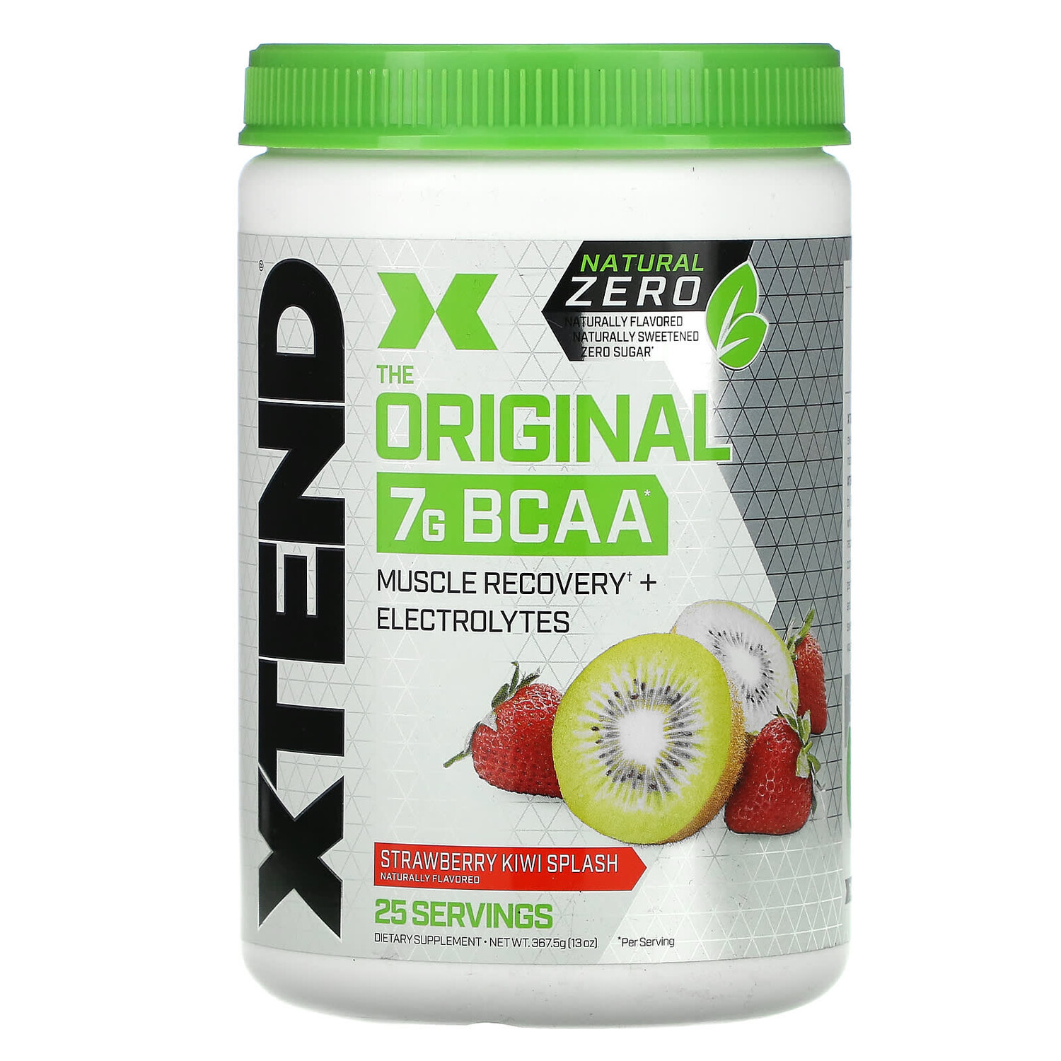

The Original, Natural Zero, 7 г аминокислот с разветвленной цепью (BCAA), со вкусом клубники и киви, 367,5 г (13 унций), Xtend
