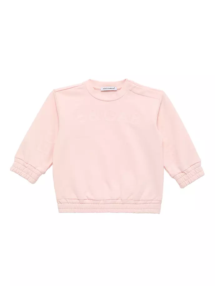 

Толстовка Logomania для маленьких девочек Dolce&Gabbana, цвет very light powderpi