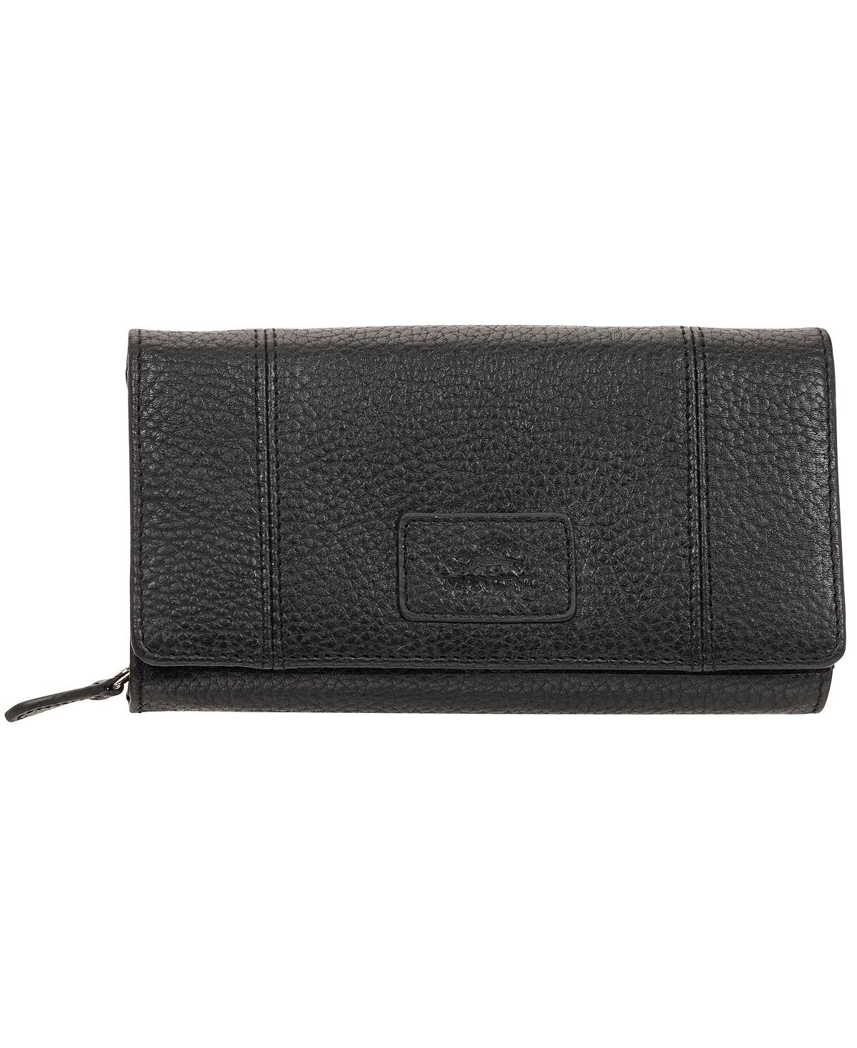 

Женский мини-клатч-клатч с защитой RFID из коллекции Pebbled Collection Mancini, черный