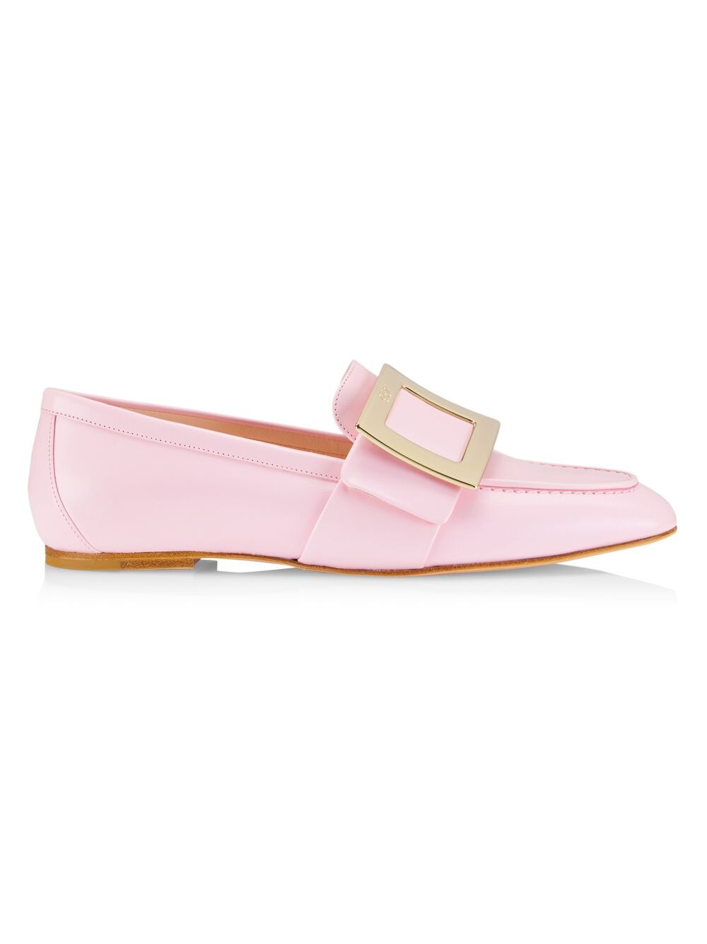 

Кожаные лоферы с пряжкой Roger Vivier, розовый