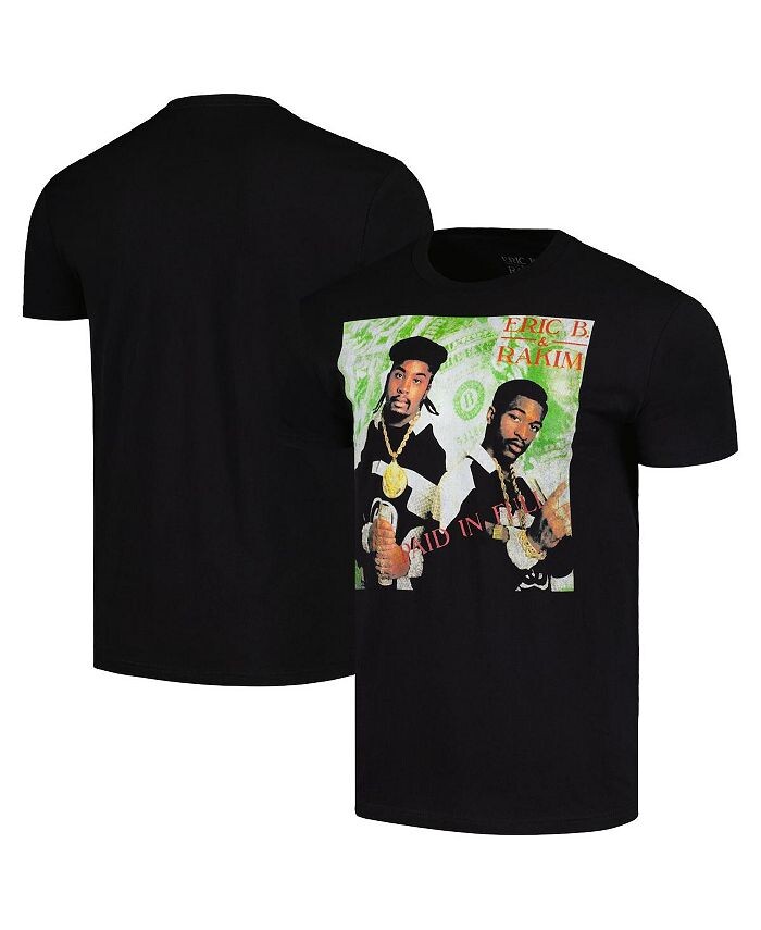 

Мужские черные Eric B. & Футболка Rakim Paid In Full Global Merch, черный