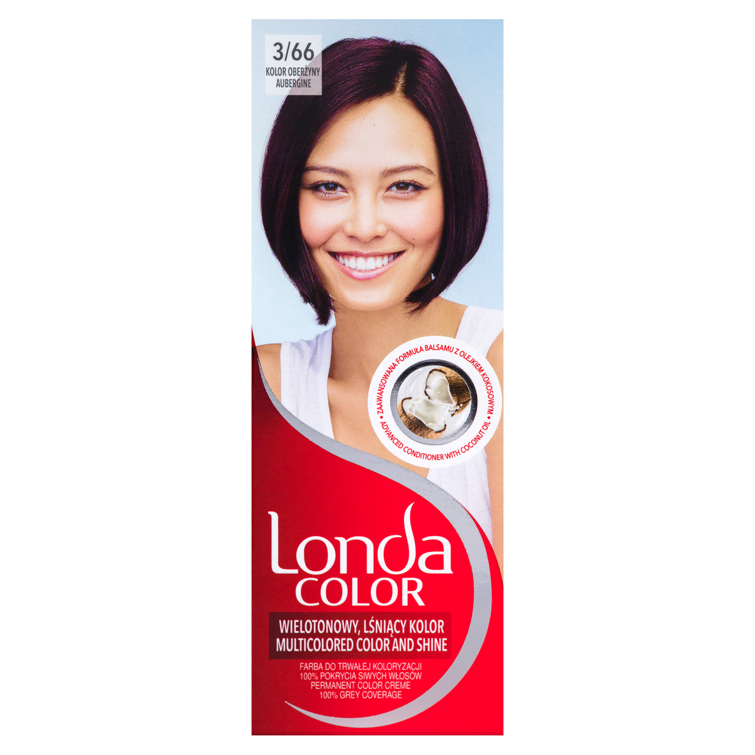 Крем-краска для волос 3/66 баклажан Londa Color, 1 упаковка londa