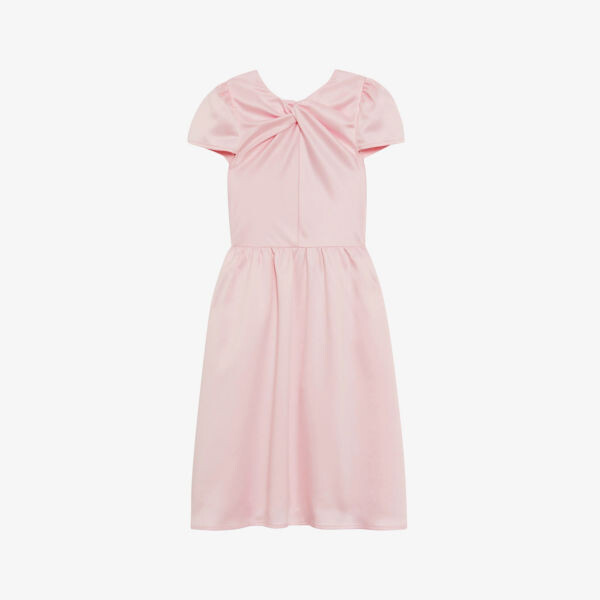 

Тканое платье Maria с закрученной передней частью 4-14 лет Reiss, розовый