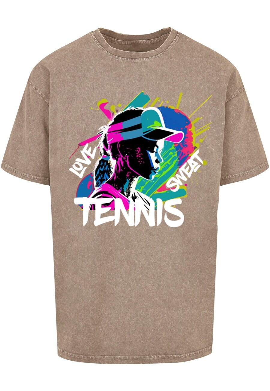 

Футболка Merchcode Tennis Love, Sweat, светло-коричневый