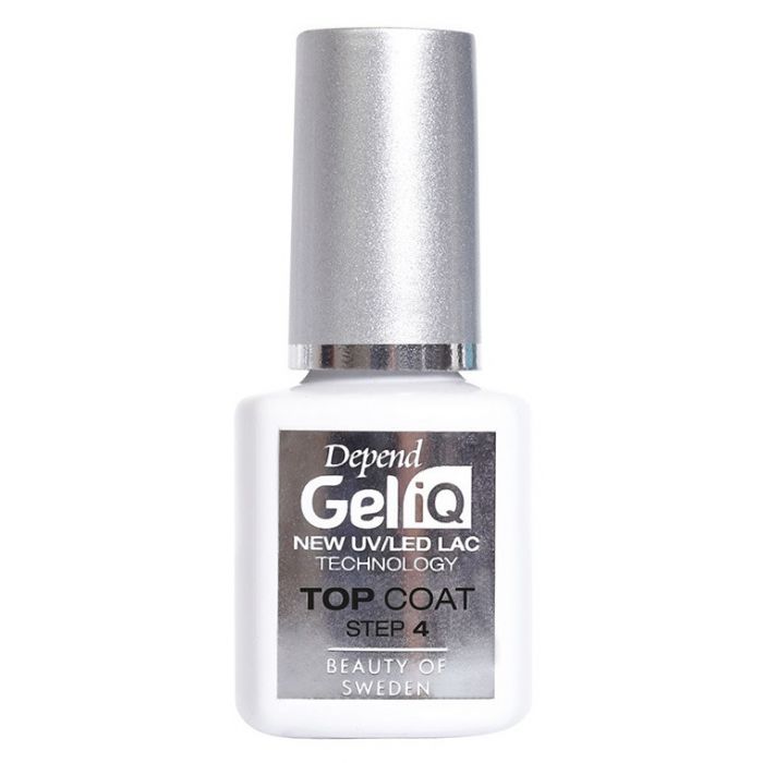 Лак для ногтей Top Coat Base Gel Step 4 Depend Gel Iq, Transparente mavala top coat gel finish