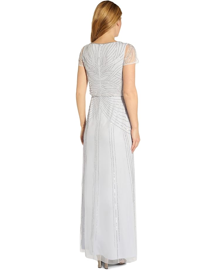 

Платье Adrianna Papell Beaded Blousson Long Gown, цвет Serenity