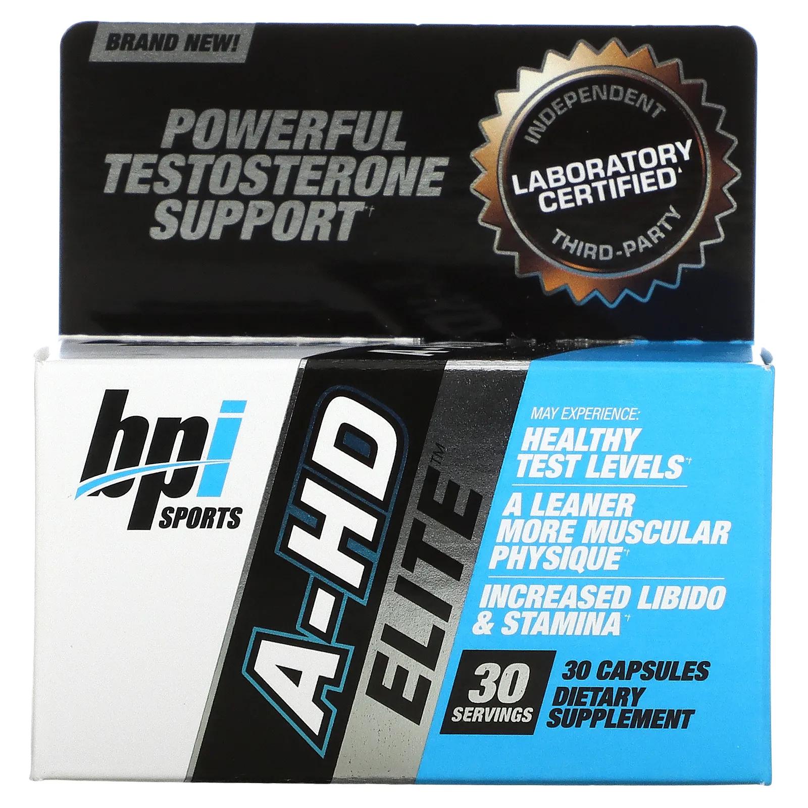 BPI Sports A-HD Elite 30 Capsules bpi sports высокая эффективность иммунной поддержки 60 капсул