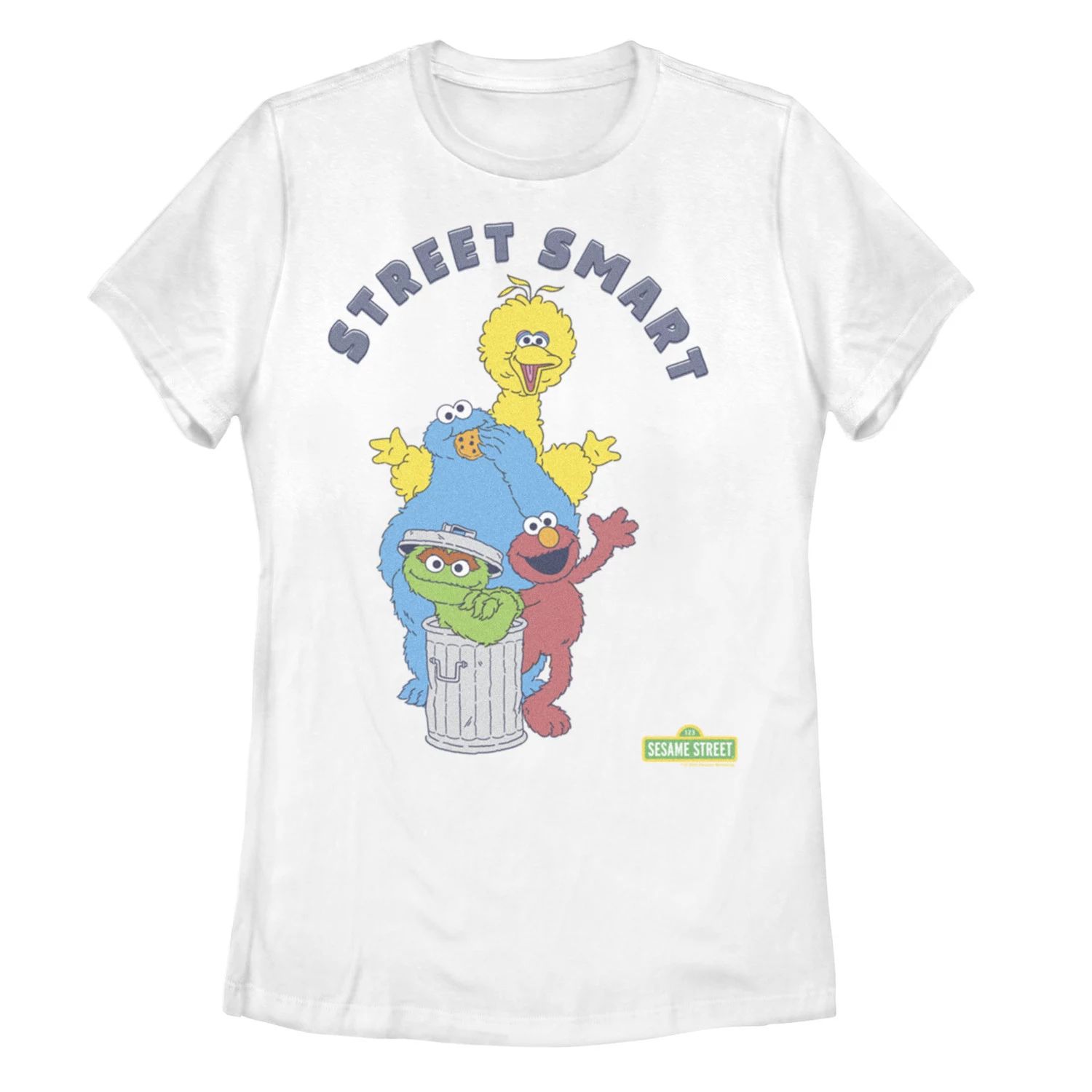 Детская футболка с графическим рисунком «Улица Сезам Улица Улица Сезам» Licensed Character суперраскраска 0701 улица сезам