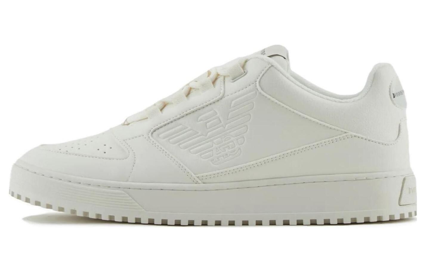 

Кроссовки EMPORIO ARMANI Logo-embossed Sneakers, белый