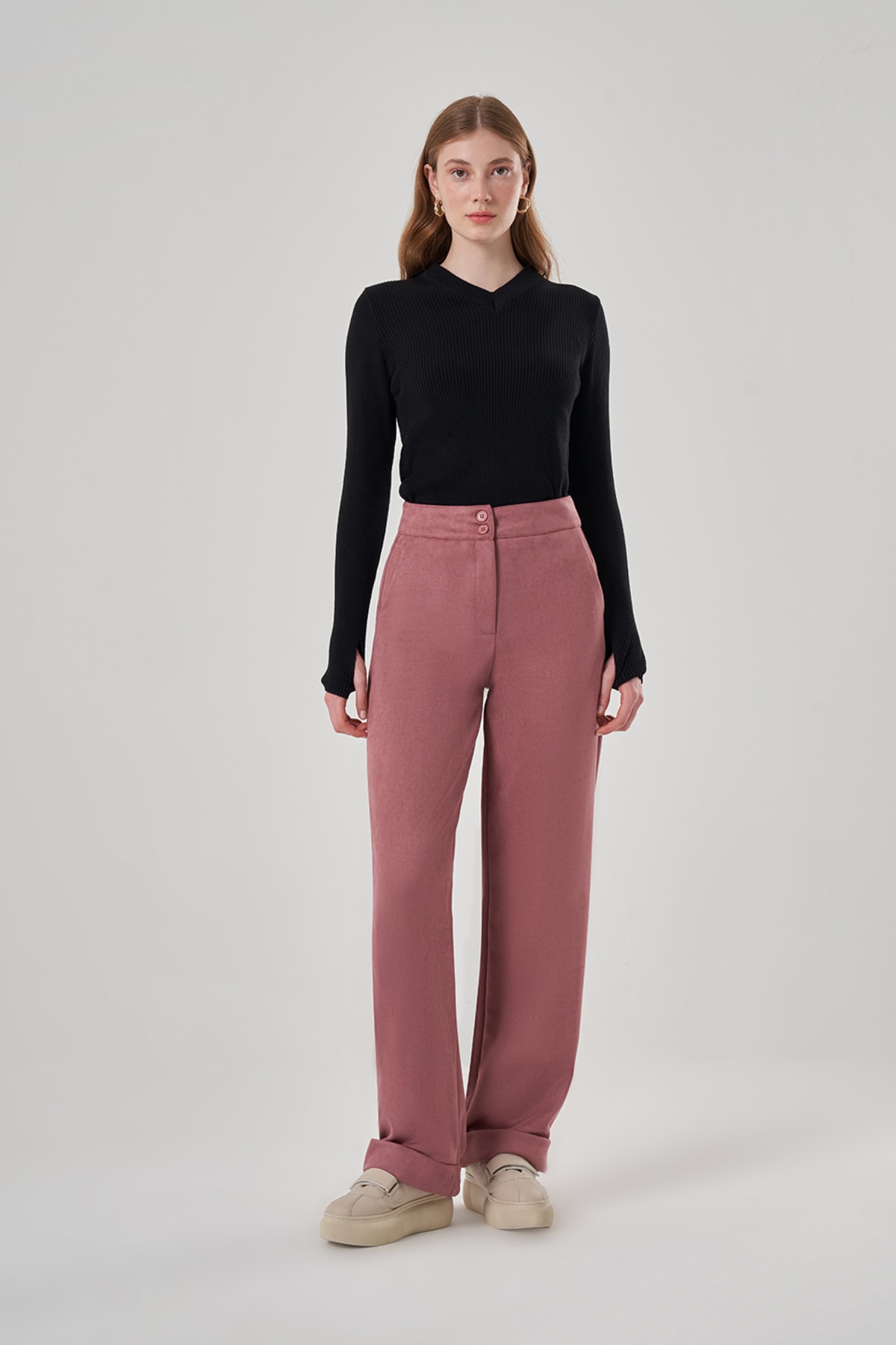 Замшевые фактурные светло-коричневые брюки Mizalle, розовый светло коричневые замшевые брюки rosalia stand studio