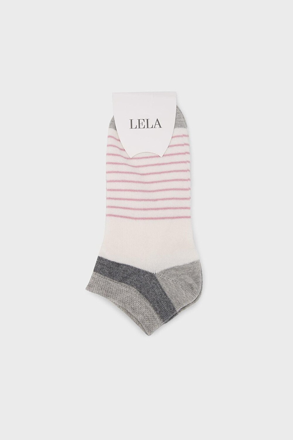 

Мягкие хлопковые вязаные носки с рисунком 0070003 Lela, крем