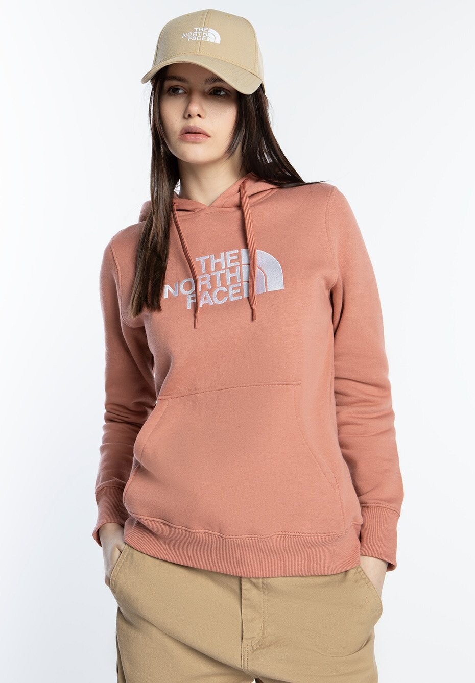 

Свитер с капюшоном The North Face, оранжевый