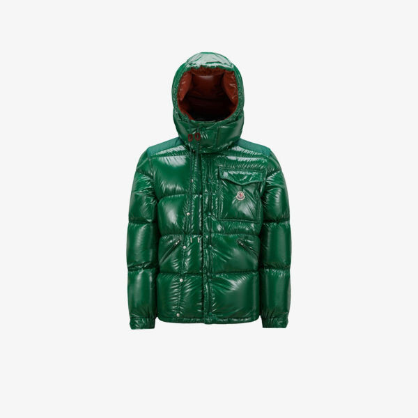 

Утепленная куртка-пуховик стандартного кроя с фирменной вышивкой Karakorum Moncler, зеленый