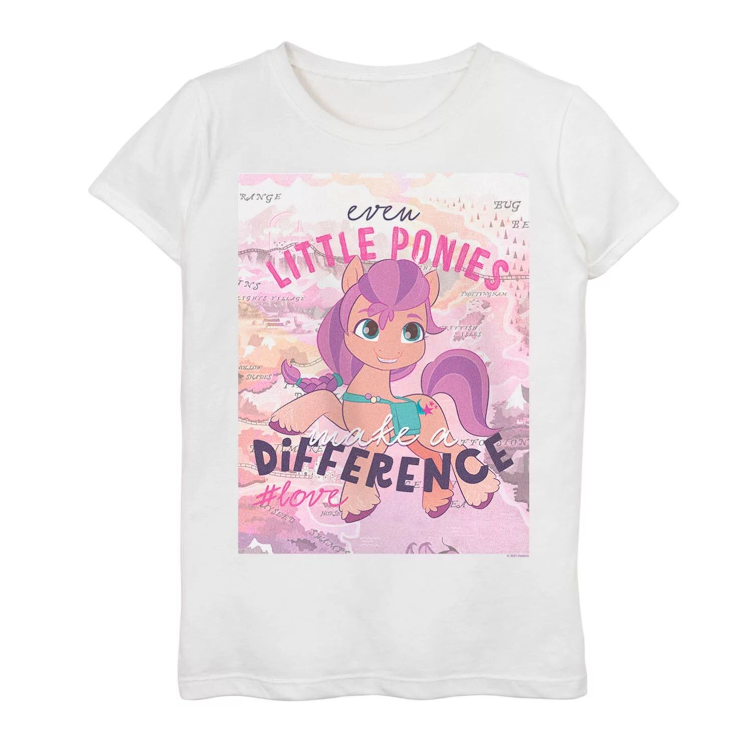 

Футболка с рисунком My Little Pony Make A Difference для девочек 7–16 лет Licensed Character