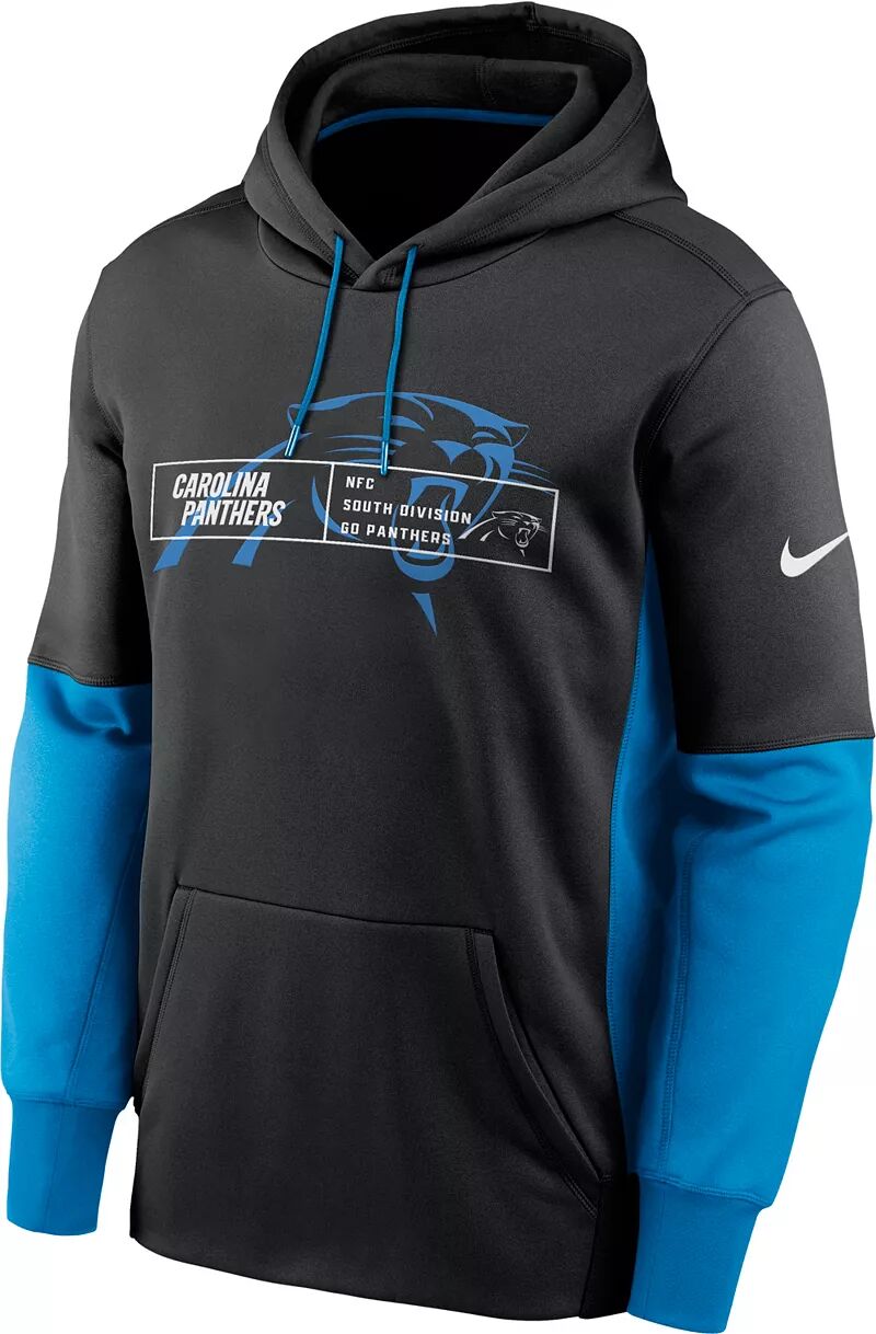 

Мужской черный пуловер с капюшоном Nike Carolina Panthers Overlap