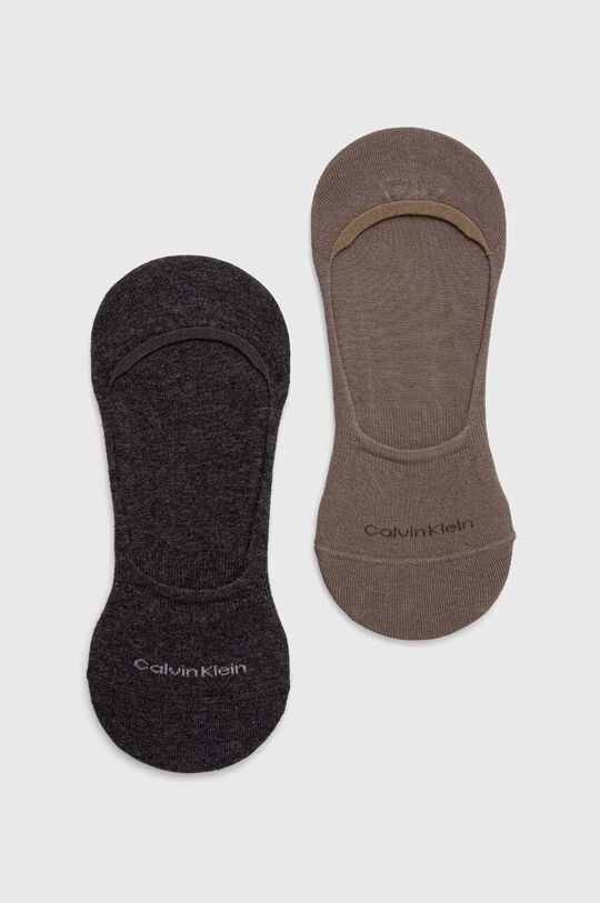 

2 упаковки носков Calvin Klein, серый