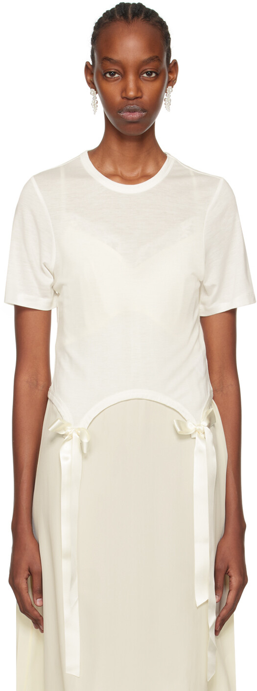 

Белая футболка Easy Simone Rocha