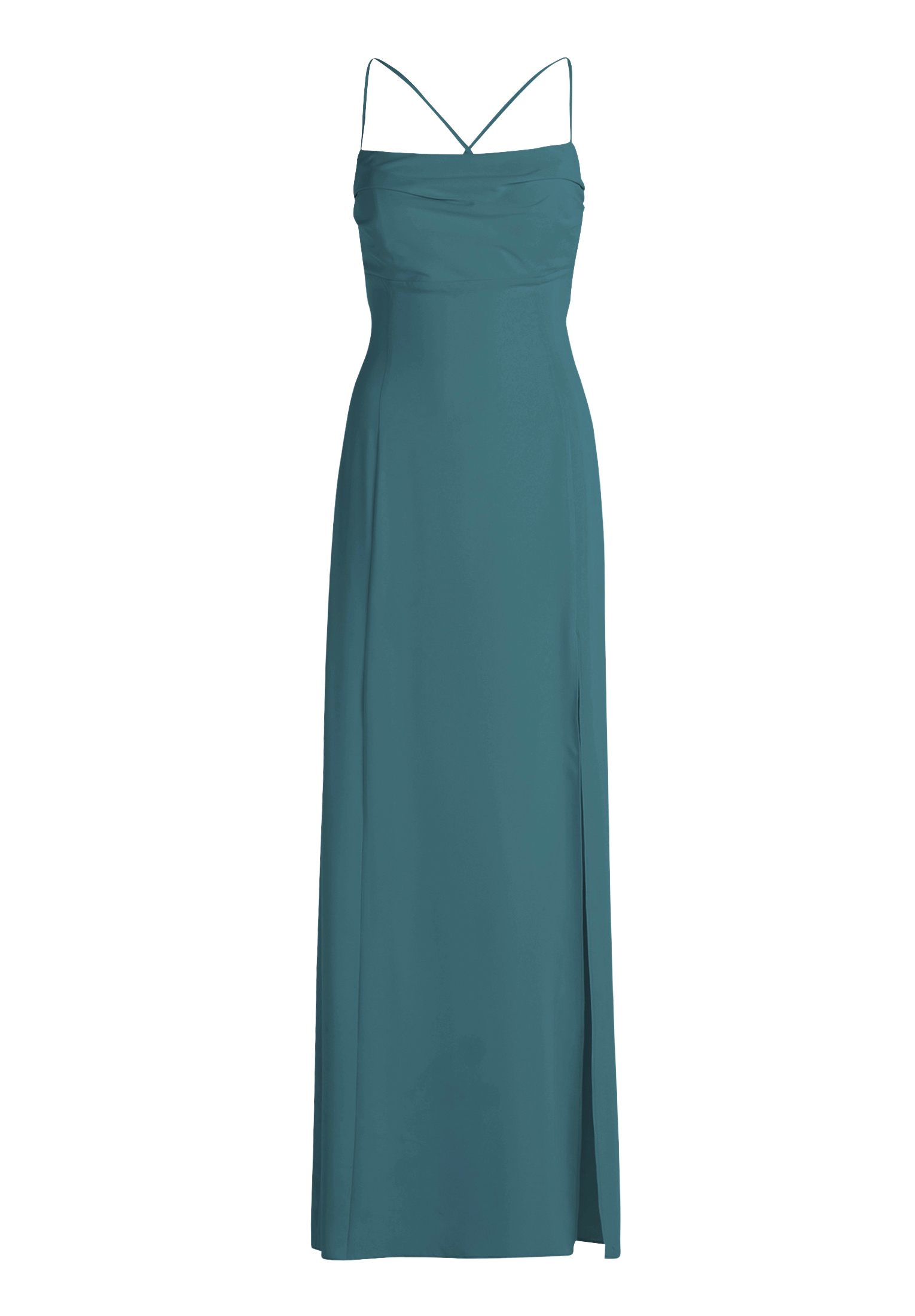 Платье Vera Mont Abend mit Wasserfallausschnitt, цвет Oriental Green