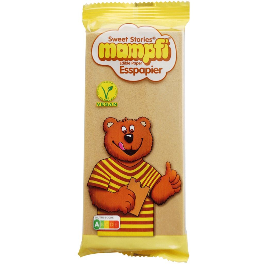 

Вафли Mampfi бумажные съедобные со вкусом карамели 20г Tri D'Aix