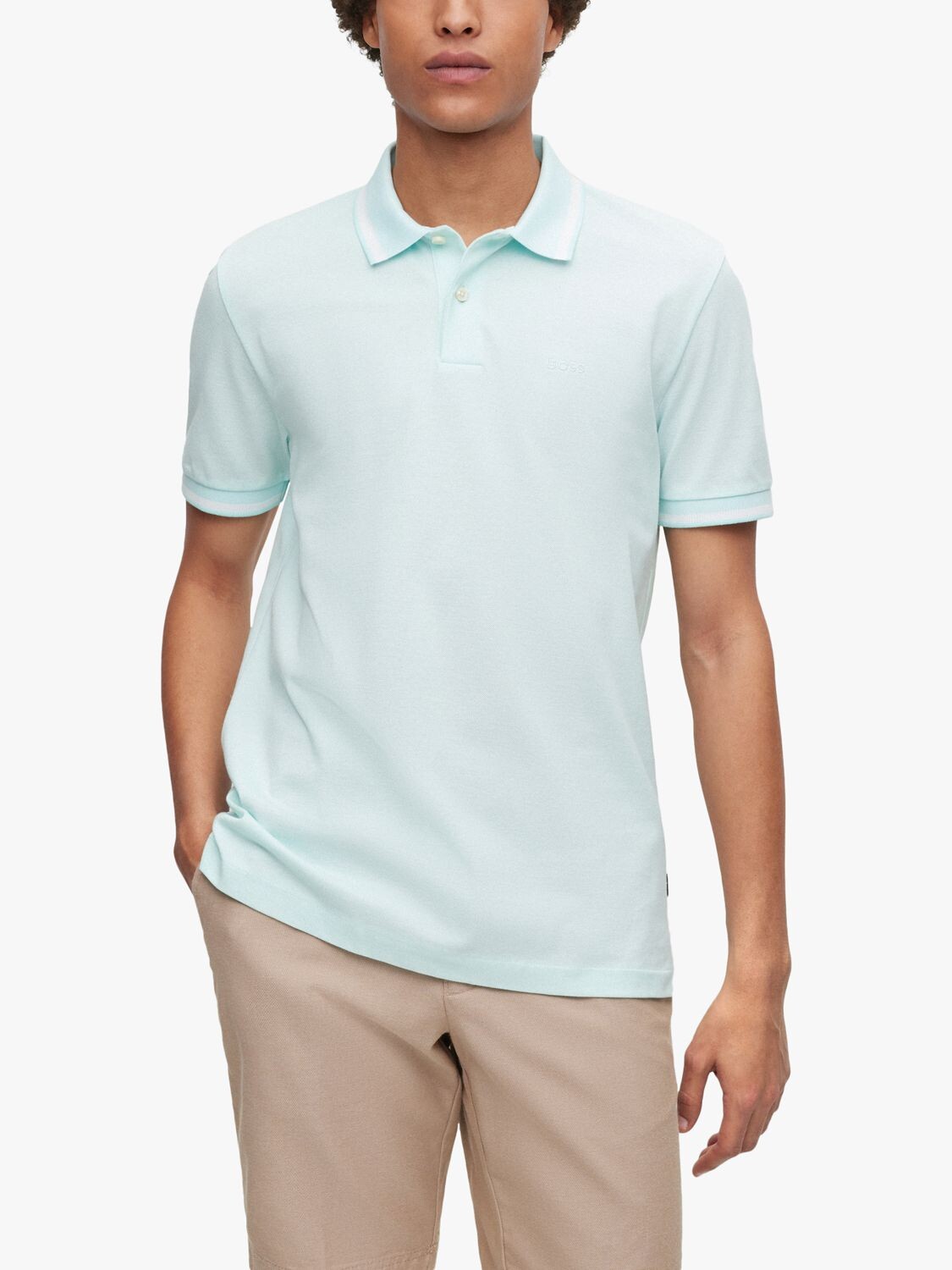 

Рубашка поло BOSS Parlay 183, открытая зеленая