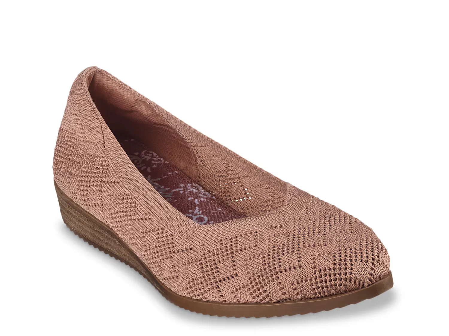 Слипоны Cleo Sawdust With Grace Wedge Slip-On Skechers, цвет tan