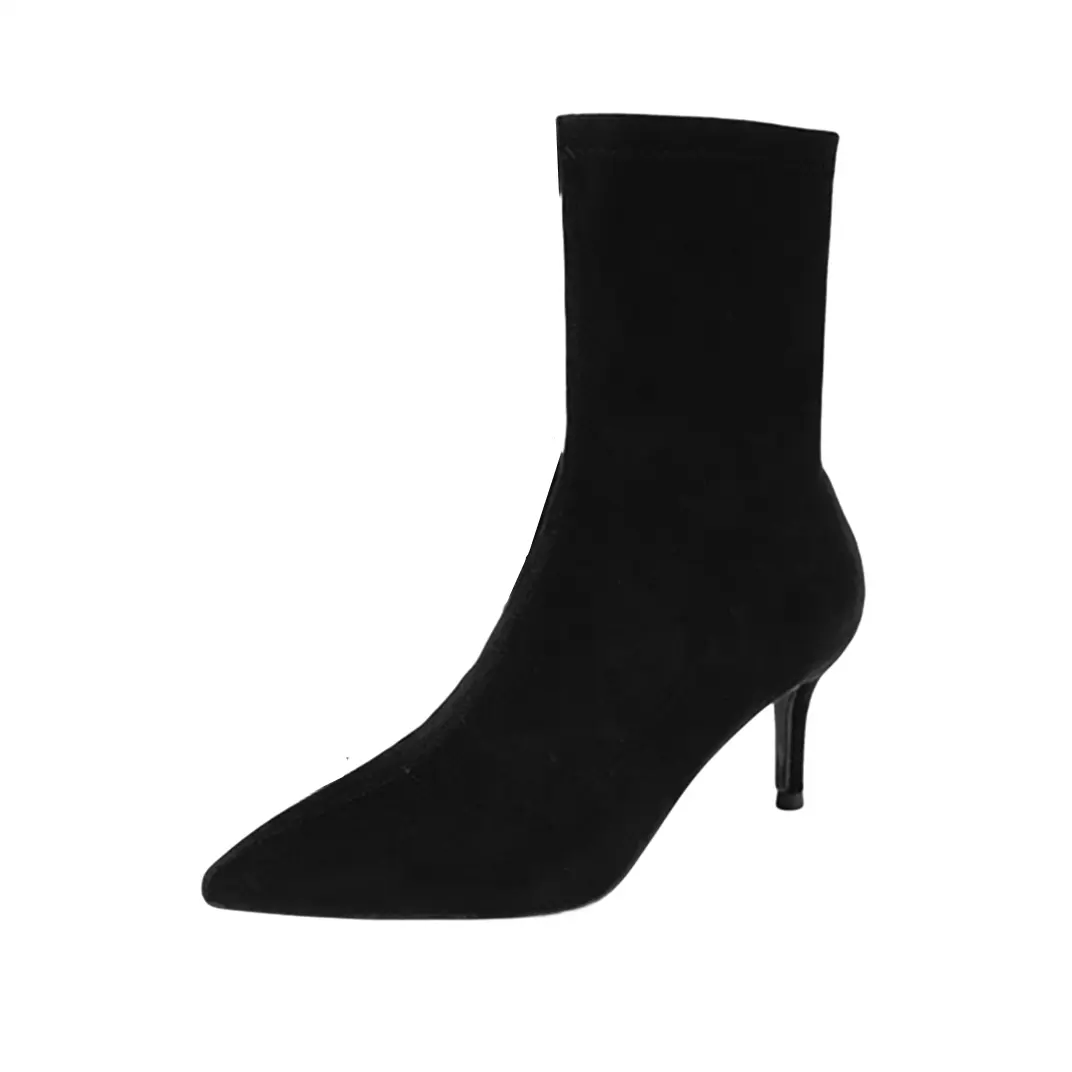 

Ботильоны женские Abcfjg, цвет BLACK (8CM SINGLE LANE)
