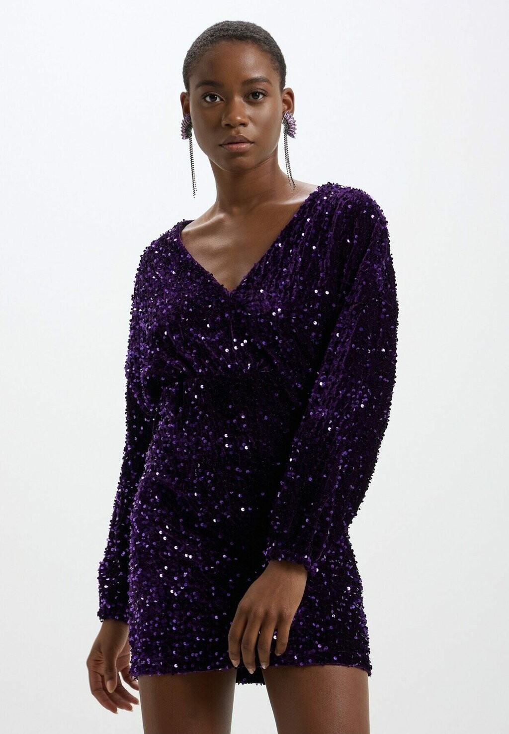 

Элегантное платье In Ciniglia Con Paillettes Calliope, цвет viola