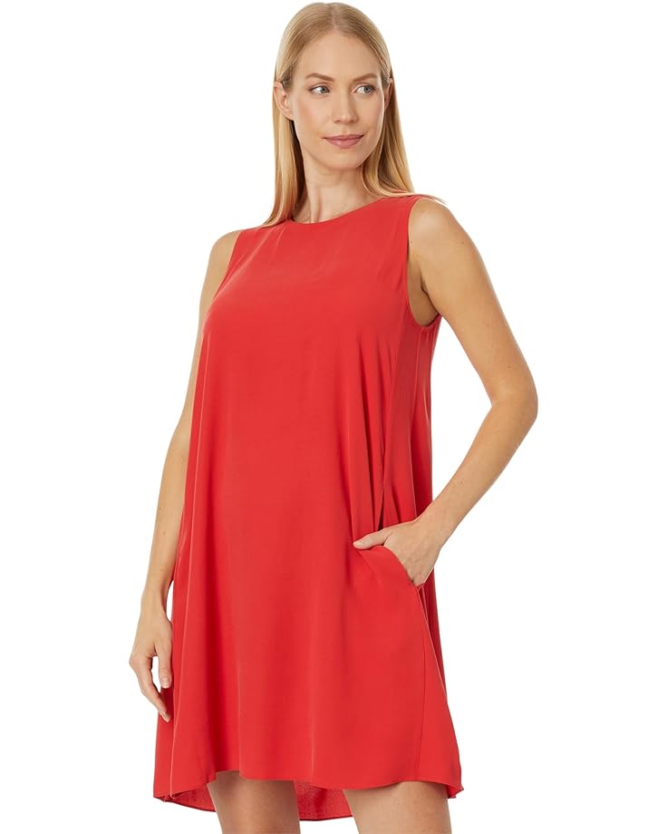 

Платье Eileen Fisher Petite Round Neck Knee Length, цвет Grenadine