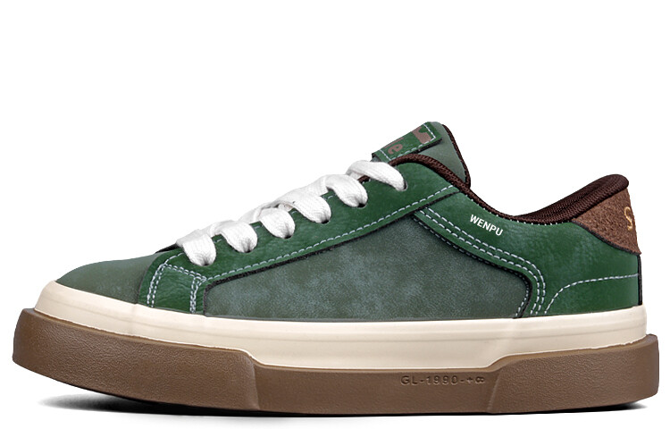 

Кроссовки WENPU/Wenpu Skateboarding Shoes Unisex Low-top, зеленый
