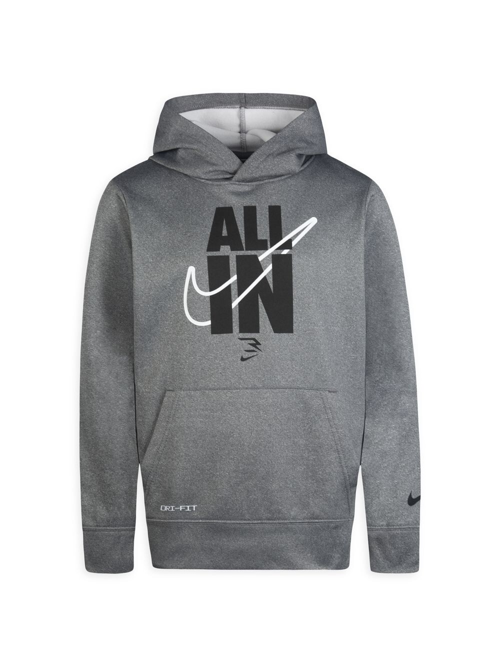 

Толстовка с капюшоном Nike 3Brand By Russell Wilson All In Graphic для мальчиков и мальчиков Nike, серый