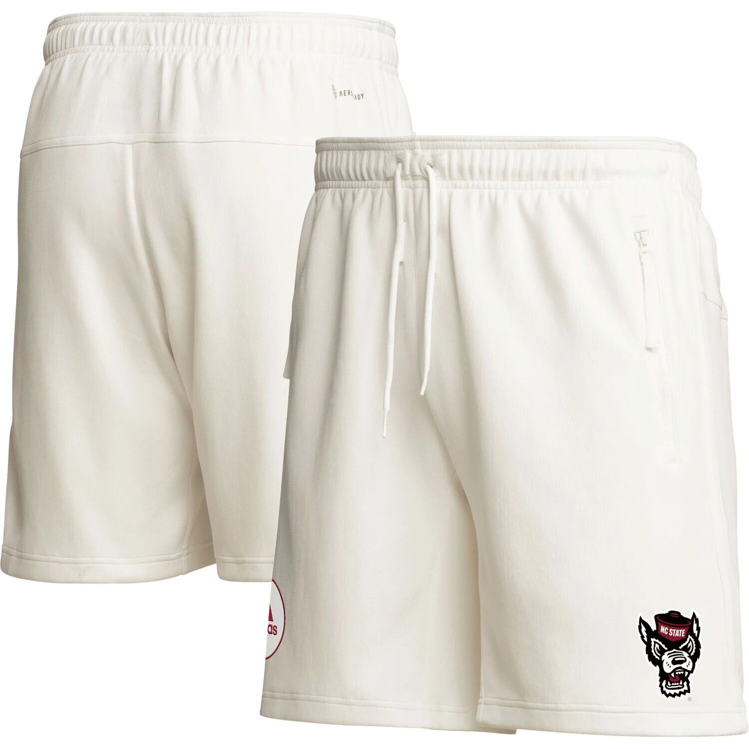 

Мужские кремовые шорты NC State Wolfpack Zero Dye AEROREADY adidas