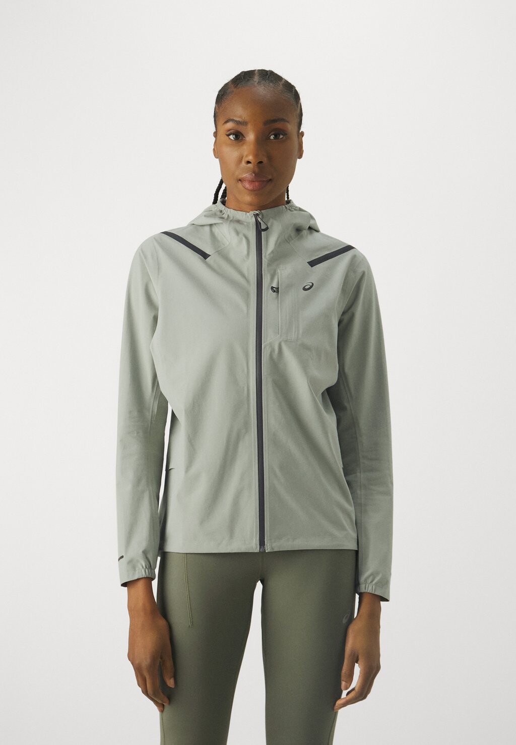 

Куртка для бега ACCELERATE WATERPROOF JACKET ASICS, цвет olive grey